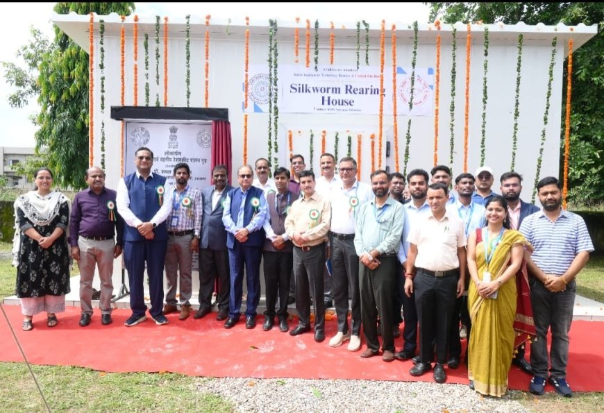 केंद्रीय रेशम बोर्ड- क्षेत्रीय रेशम उत्पादन अनुसंधान केंद्र सहसपुर, देहरादून में आदर्श एवं वहनीय रेशमकीट पालन गृह का हुआ उद्घाटन